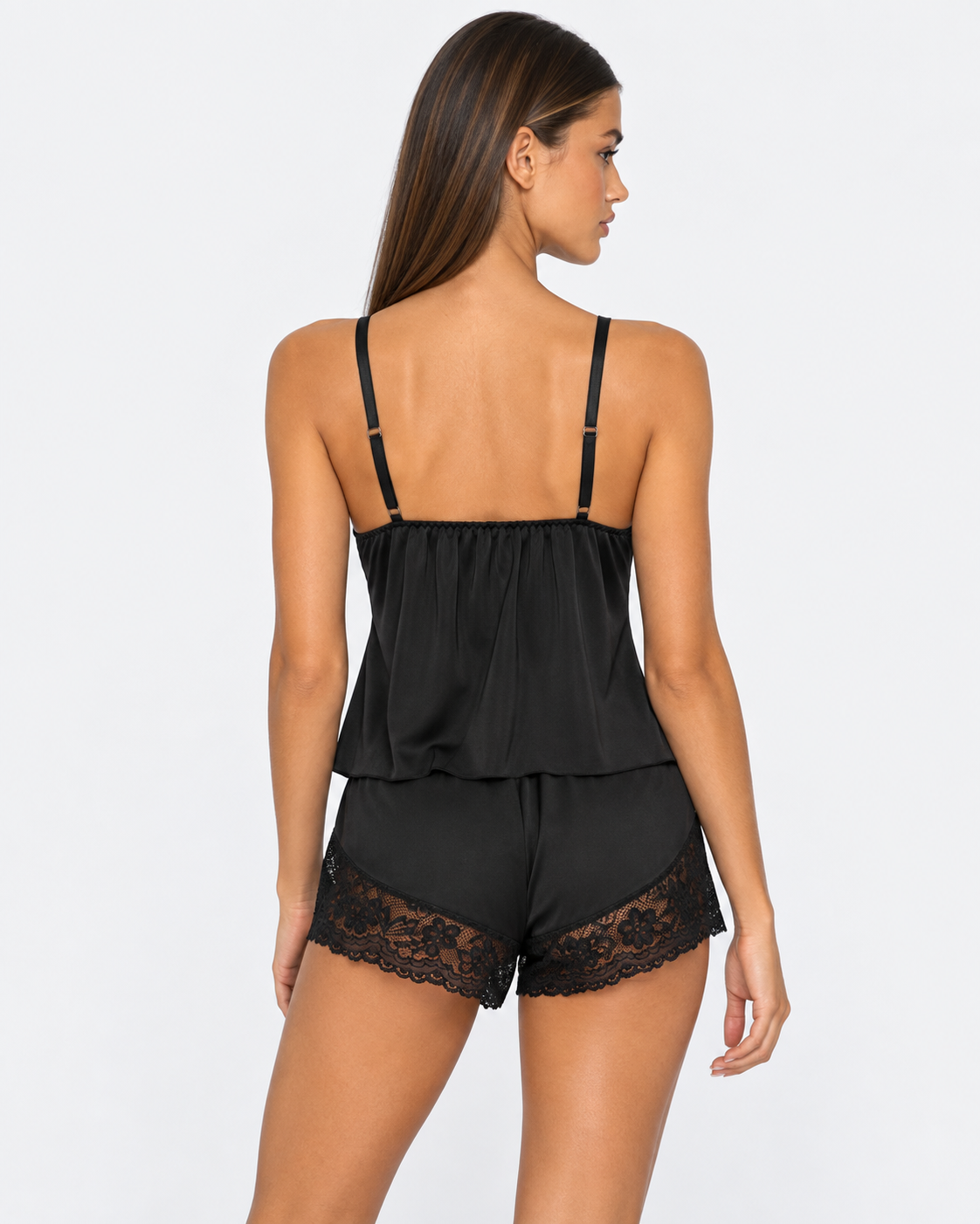 Loovay Secrette Pyjamaset met Bloemenkant