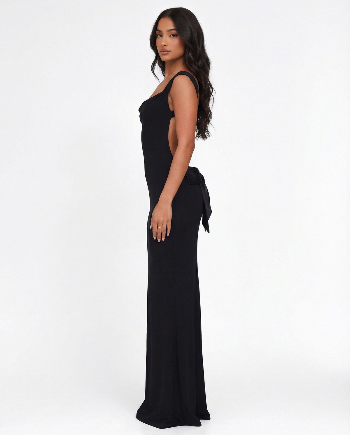 Loovay Fleurina Maxi Jurk met Open Rug