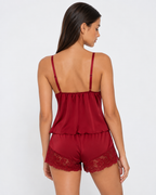 Loovay Secrette Pyjamaset met Bloemenkant
