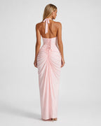 Loovay Solivelle Halter Maxi Jurk met Split