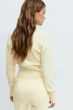 Loovay Maillevie Gebreide Loungeset met Wijde Broek