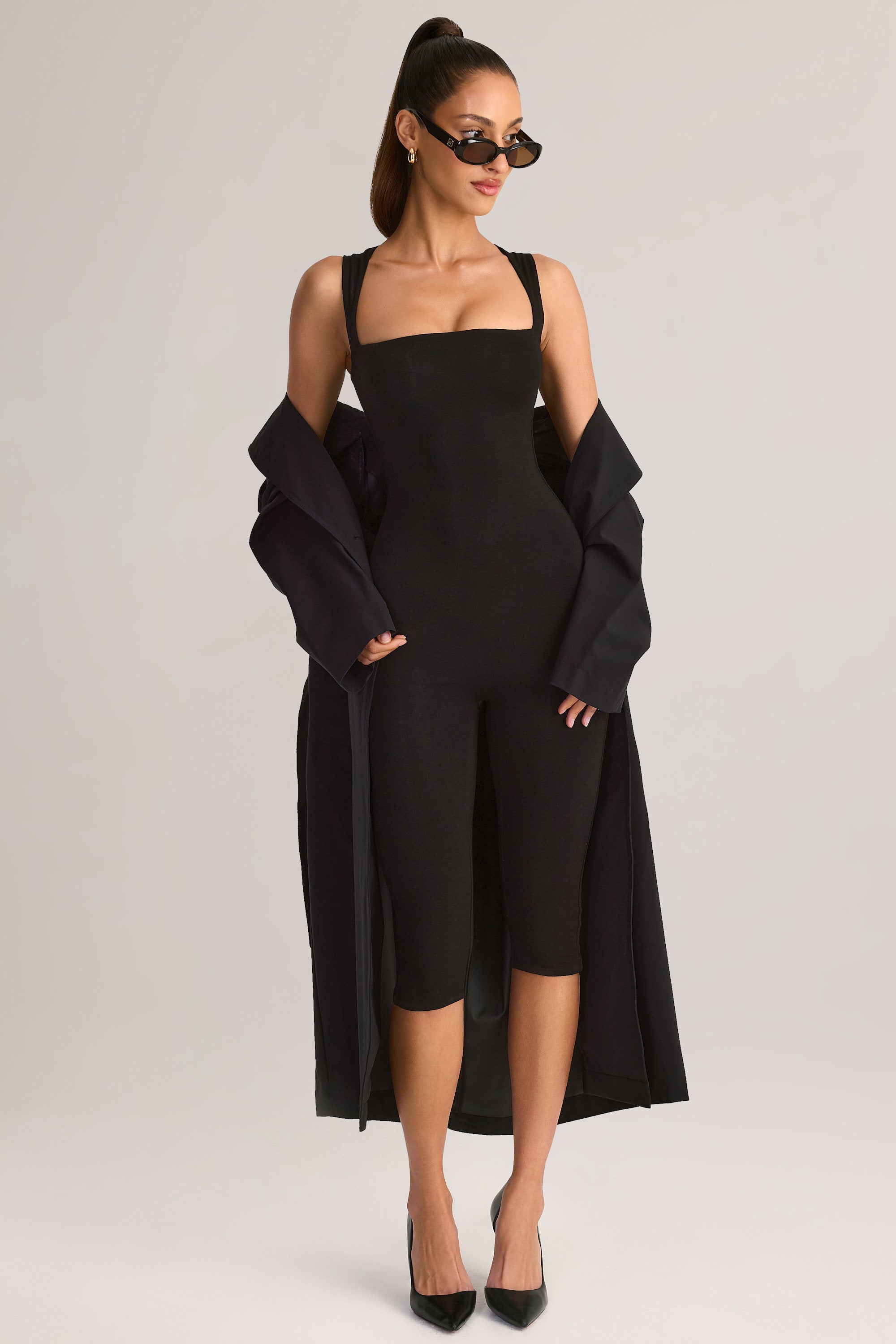 Loovay Luméa Jumpsuit, Capri met Vierkante Halslijn
