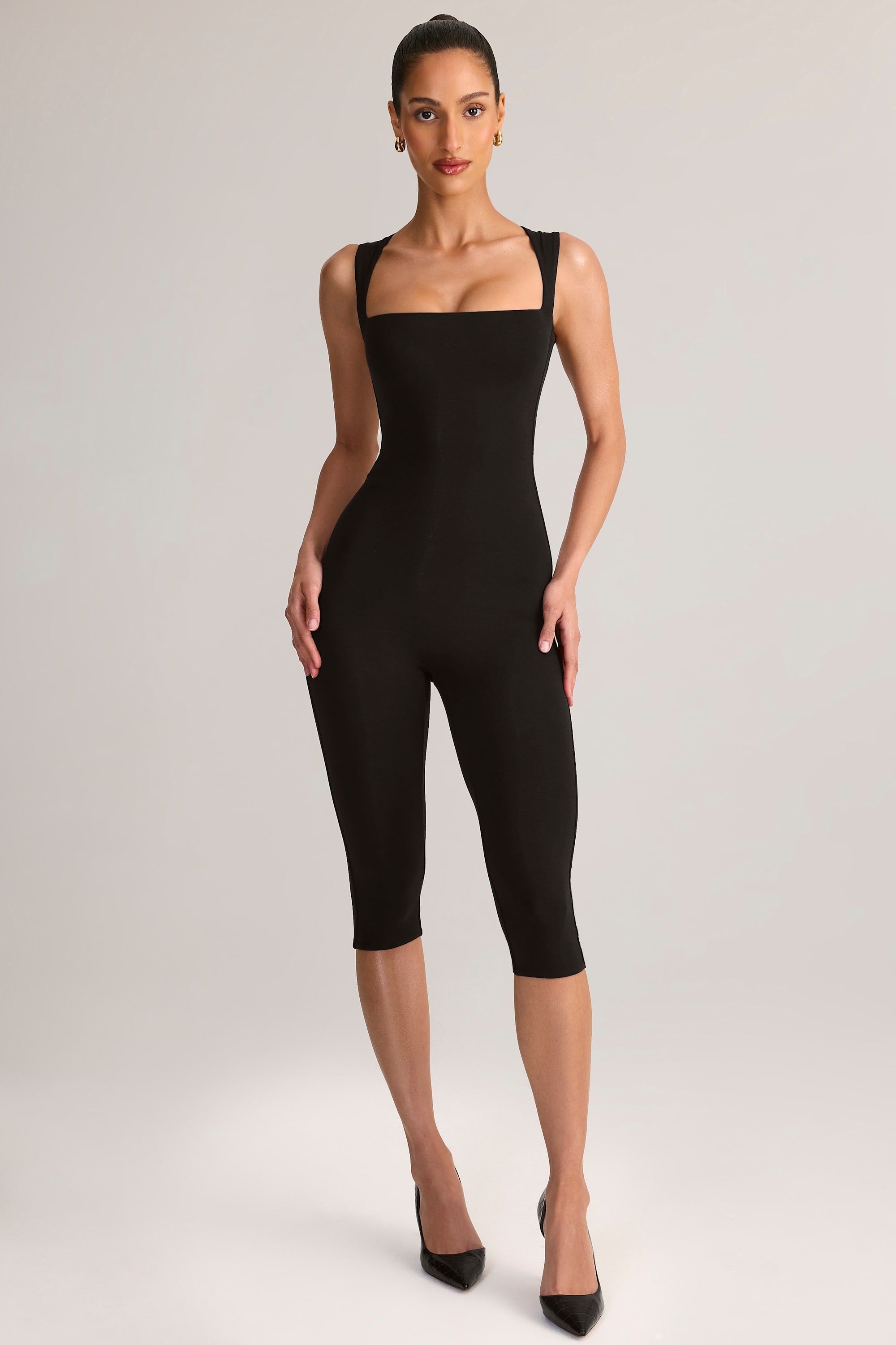Loovay Luméa Jumpsuit, Capri met Vierkante Halslijn