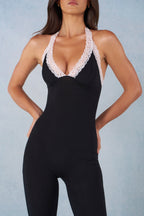 Loovay Cassia, Capri Jumpsuit met Kant