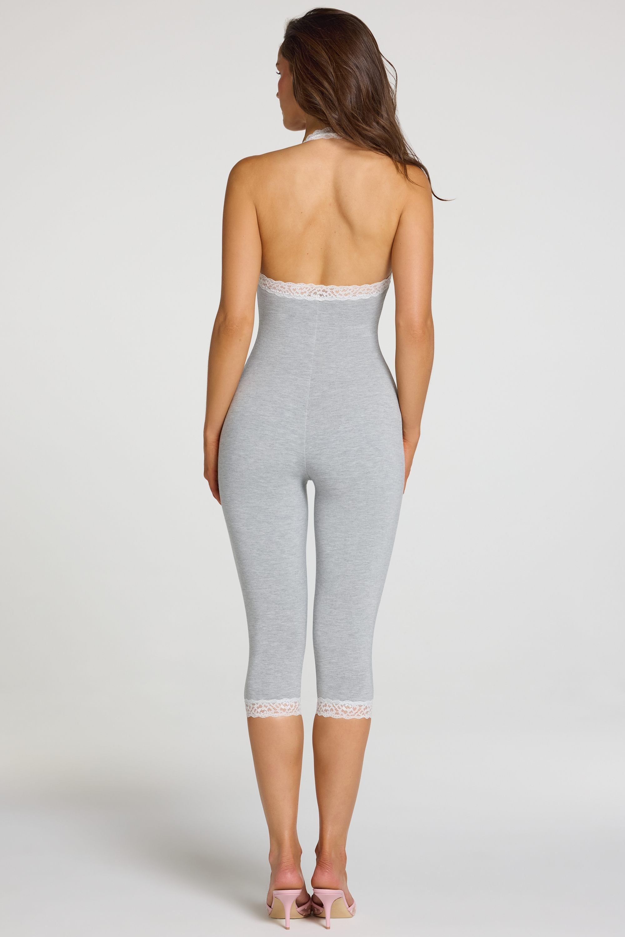 Loovay Cassia, Capri Jumpsuit met Kant