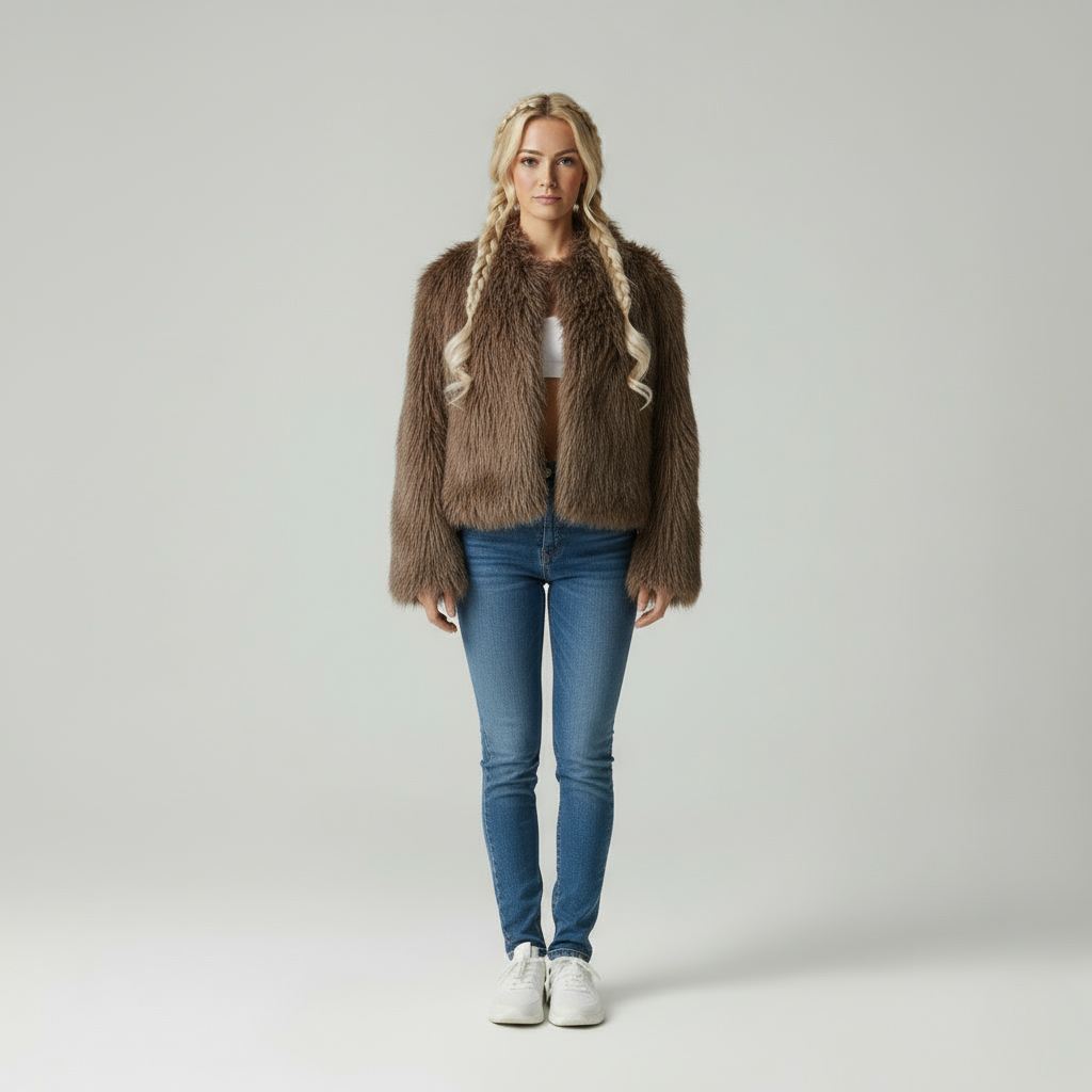 Évianne – Zachte imitatiebontjas voor dames