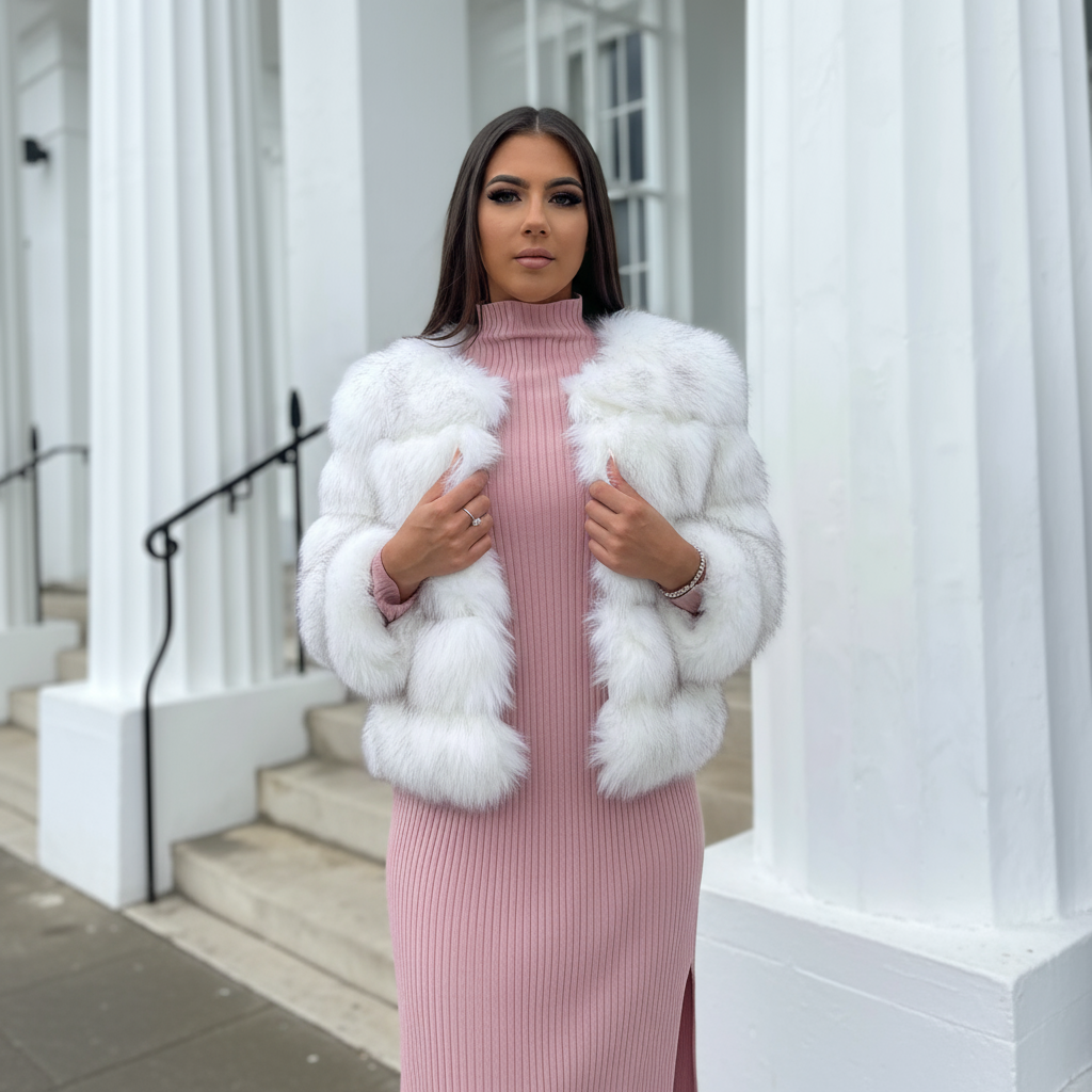 Aurélia – Lange dames winterjas met faux fur