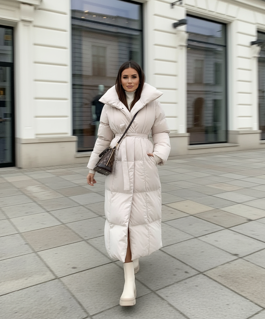 Éliane – Lange elegante dames winterjas