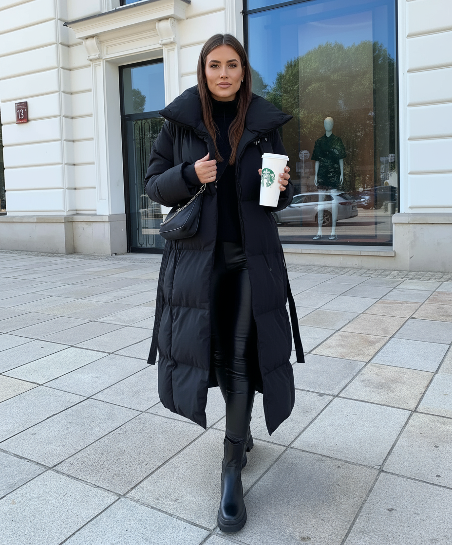 Éliane – Lange elegante dames winterjas