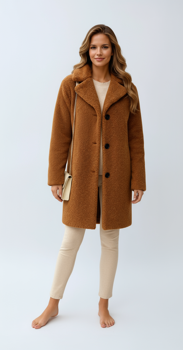 Noelle – Luxe teddy jas voor dames