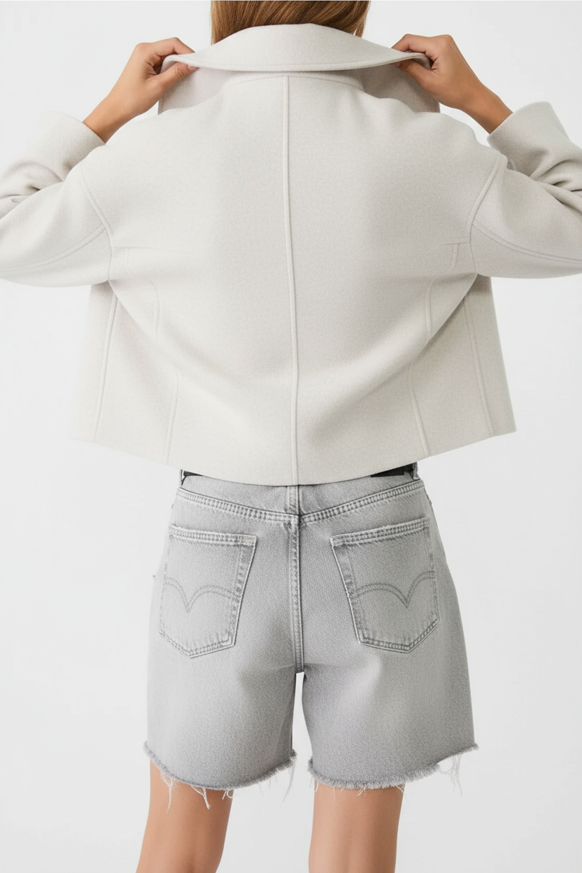 Maxime – Tijdloos cropped jasje met elegante snit