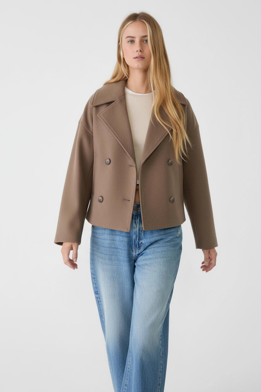 Maxime – Tijdloos cropped jasje met elegante snit