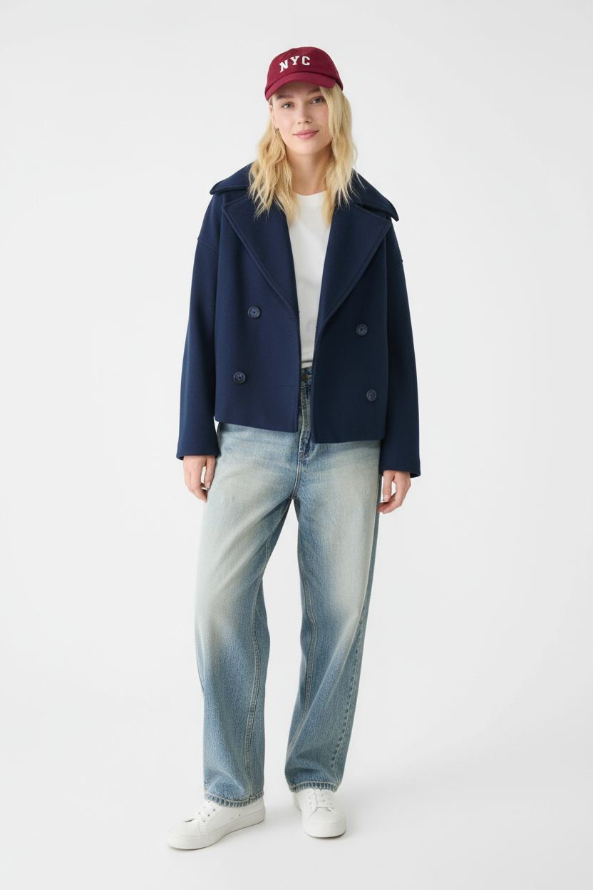 Maxime – Tijdloos cropped jasje met elegante snit