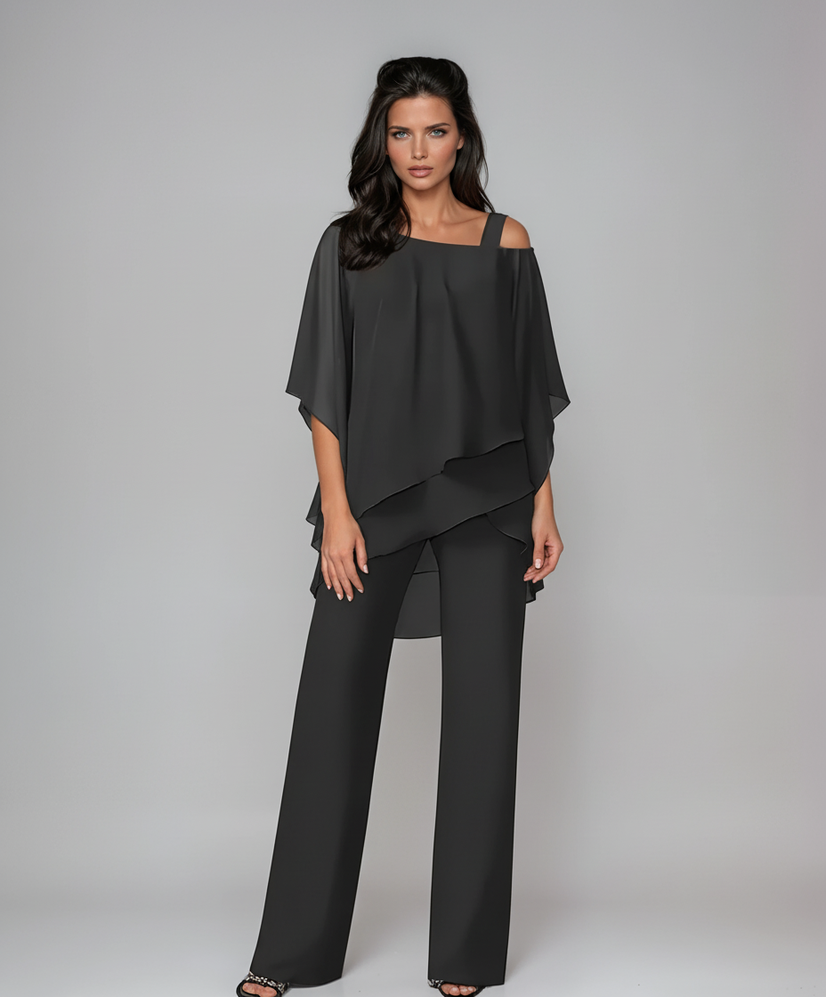 Mariella - Tweedelige gelaagde set met elegante pasvorm