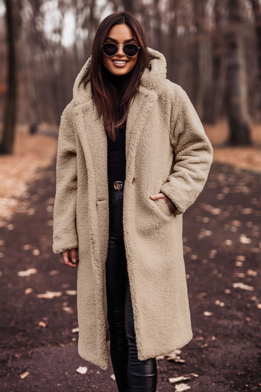 Elodie - Warme Wolblend Jas met Tijdloze Elegantie