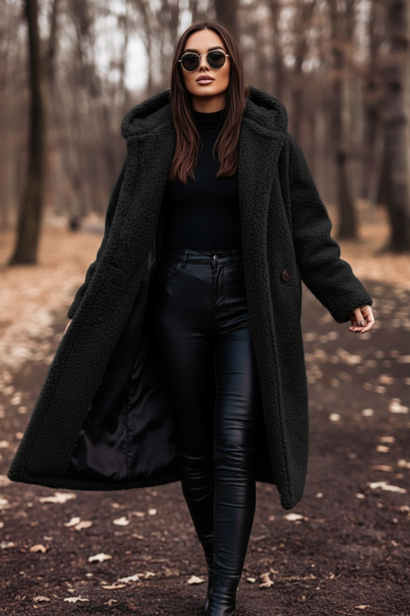 Elodie - Warme Wolblend Jas met Tijdloze Elegantie