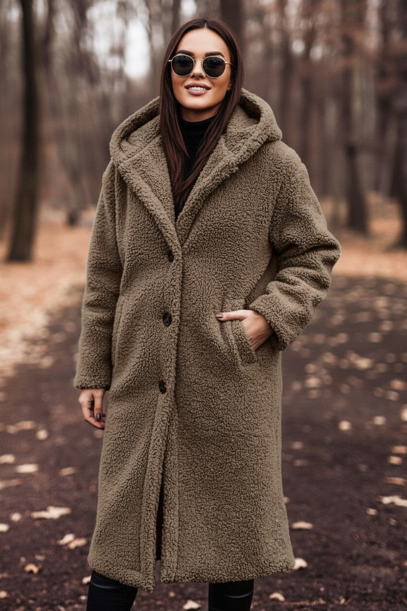 Elodie - Warme Wolblend Jas met Tijdloze Elegantie