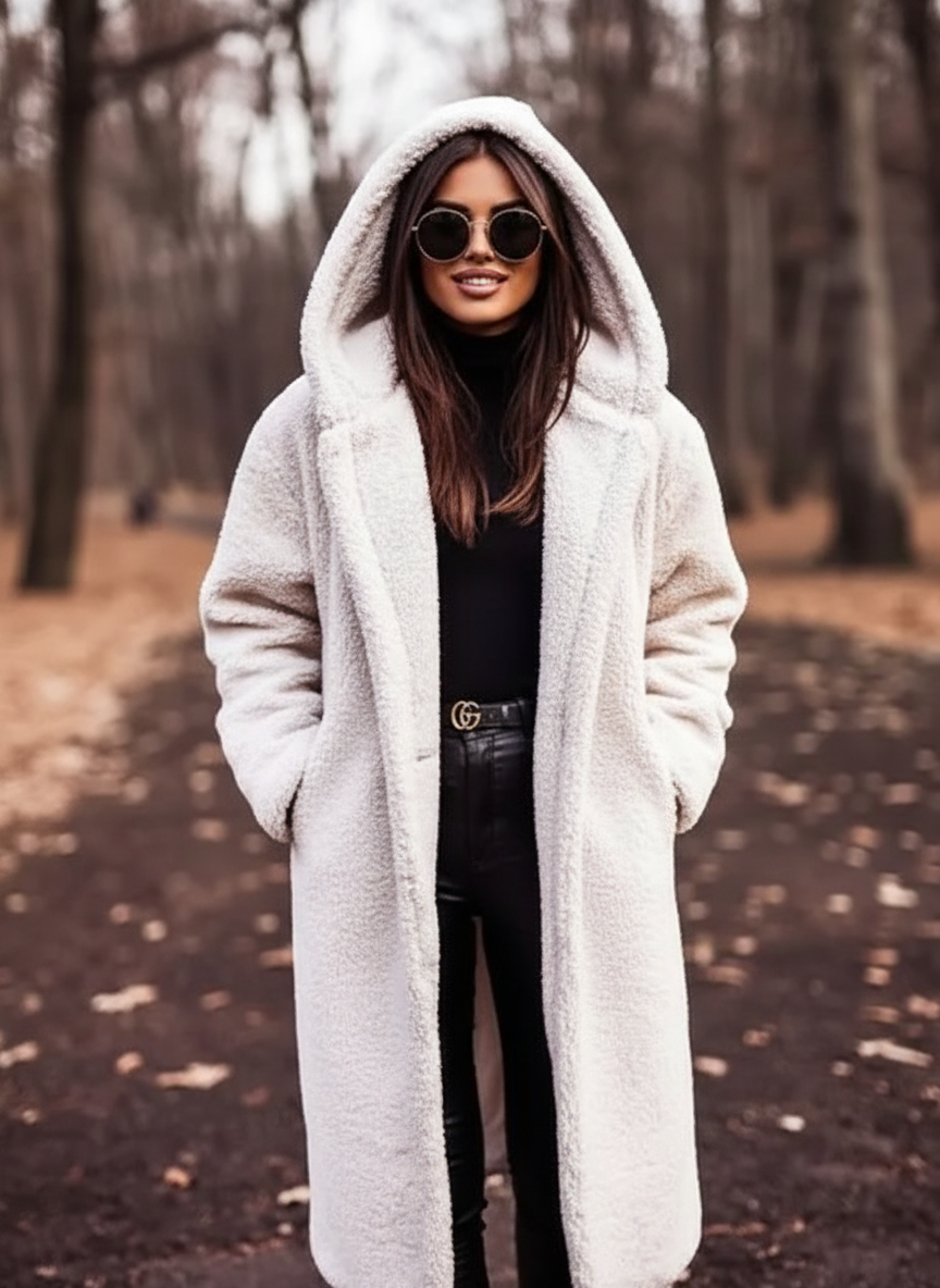 Elodie - Warme Wolblend Jas met Tijdloze Elegantie