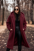 Warme Wollen Blend Jas – Tijdloze Elegante Pasvorm