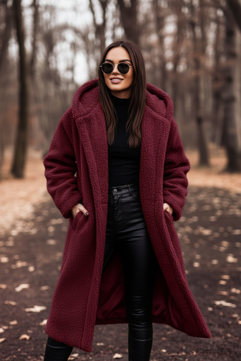 Elodie - Warme Wolblend Jas met Tijdloze Elegantie