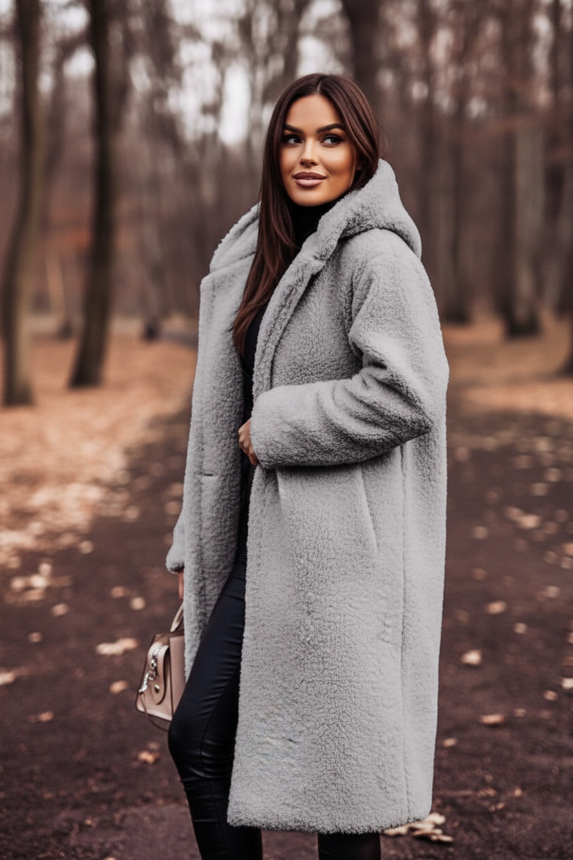 Elodie - Warme Wolblend Jas met Tijdloze Elegantie