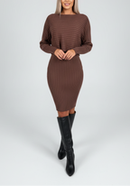 Winter jurk en trui set – comfortabele 2-delige outfit