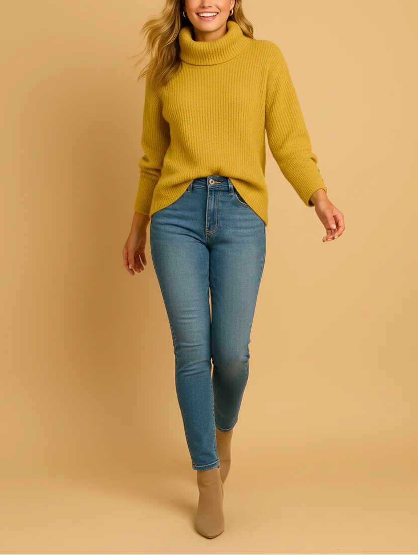 Coltrui met Hoge Kraag en Knopen op de Mouwen