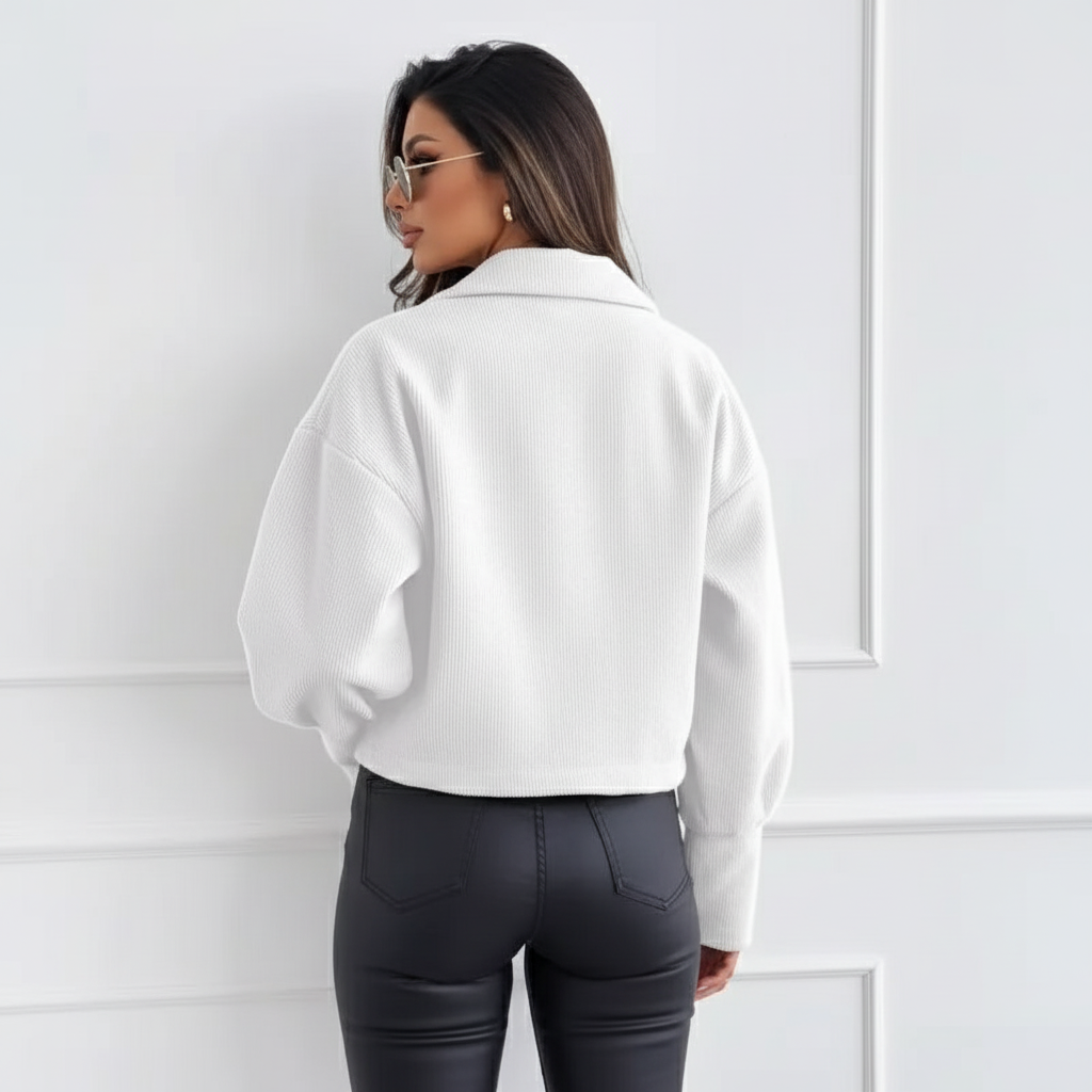 Louvre - Korte Wollen Look Jas, Tijdloos & Elegant