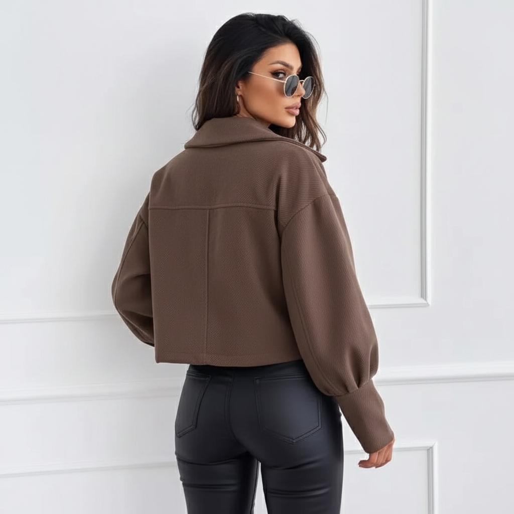 Louvre - Korte Wollen Look Jas, Tijdloos & Elegant