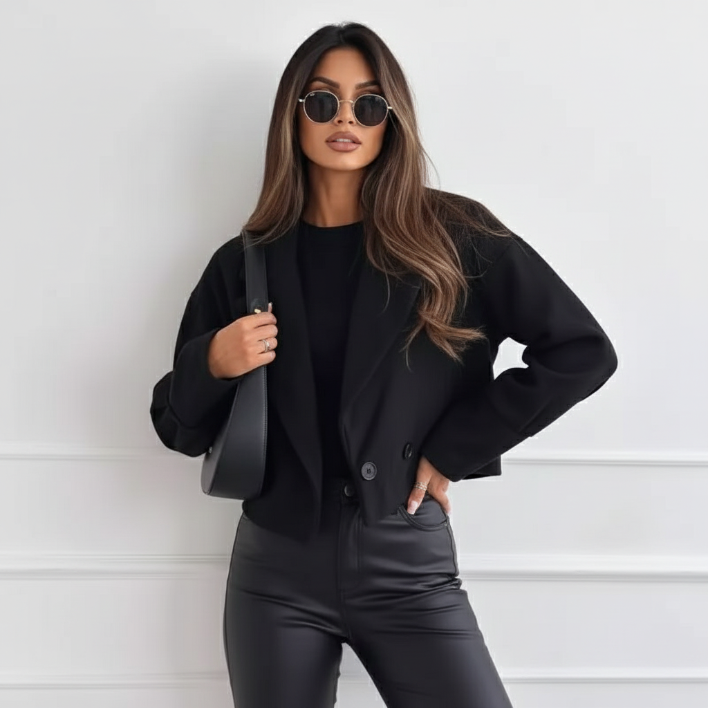 Louvre - Korte Wollen Look Jas, Tijdloos & Elegant