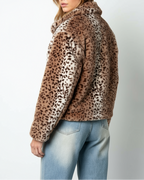 Dames Luipaardprint Jas – Stijlvol, Warm & Comfortabel