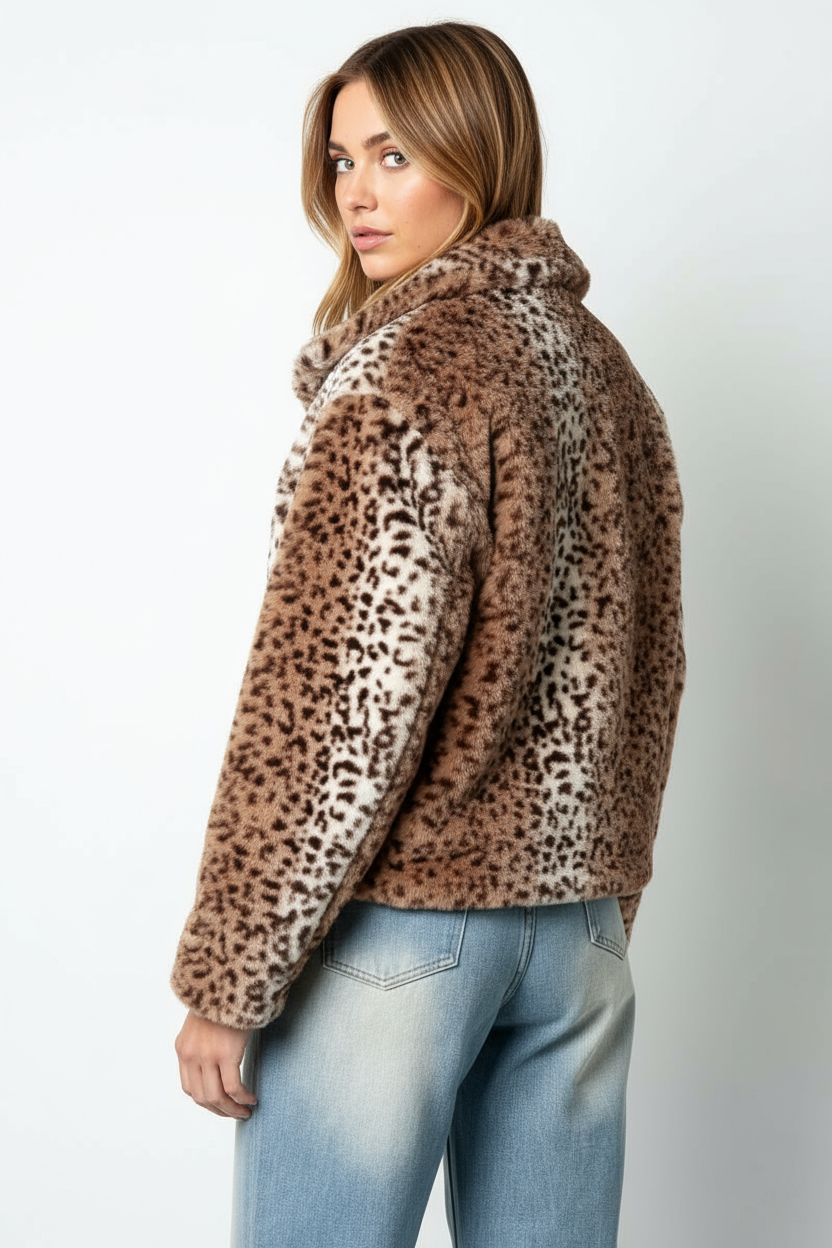 Savannah - Luipaardprint Jas, Stijlvol, Comfortabel & Onweerstaanbaar Trendy