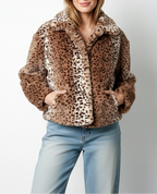 Dames Luipaardprint Jas – Stijlvol, Warm & Comfortabel