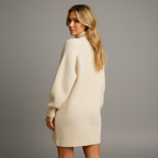 Oversized Trui met Hoge Hals – Zacht & Comfortabel