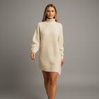 Oversized Trui met Hoge Hals – Zacht & Comfortabel
