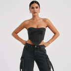 Loovay Varella Set, Cargo Denim Co-ord