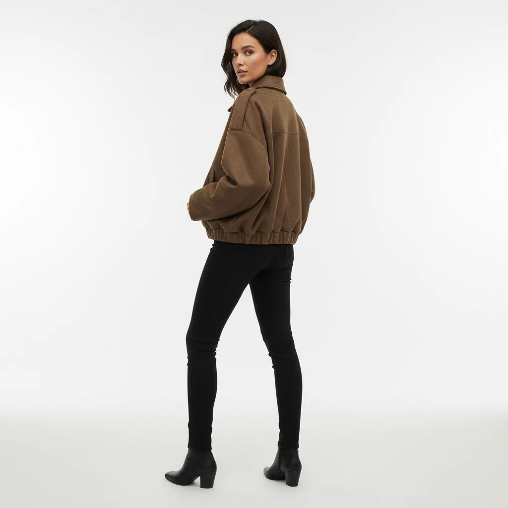 Loovay Dune, Oversized Bomberjack met Suèdelook