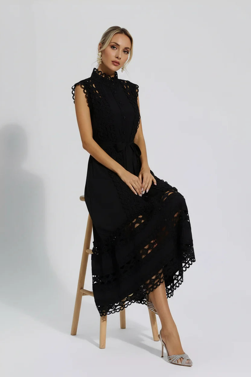 Loovay Celeste Jurk, Laser Cut Details