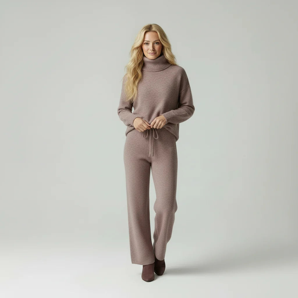 Loovay Still, Gebreide Coltrui en Broek Set
