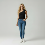 Elegance Top - Moderne Vrouwen Bloemen One-Shoulder Top