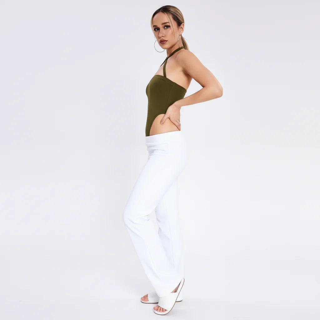 Chic Criss-Cross - Moderne Vrouwen Halter Top