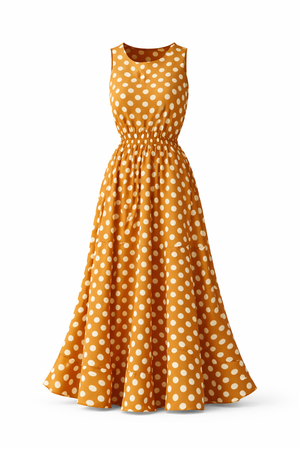 Loovay Anoria Jurk, Polka Dot Midi Design