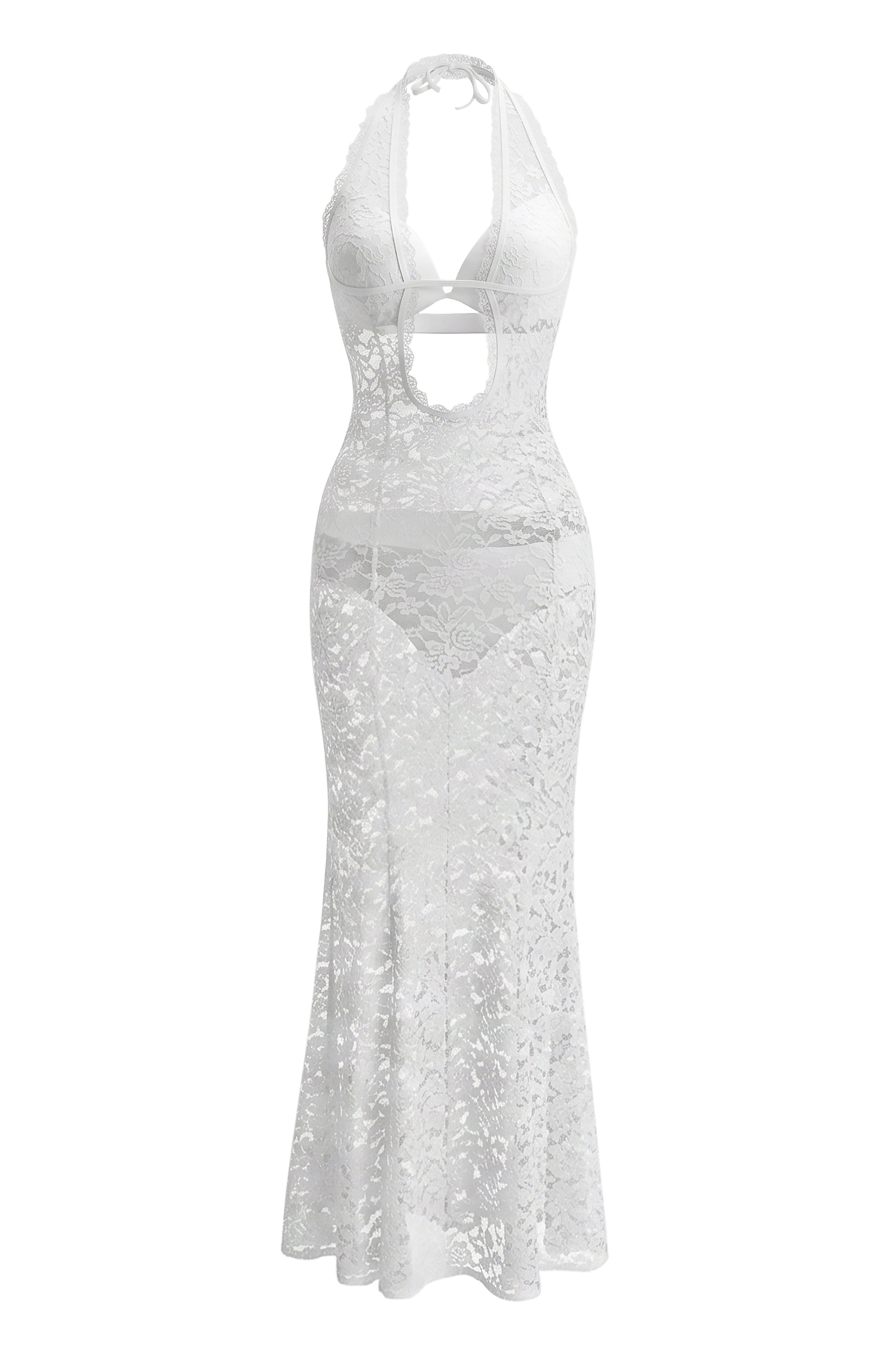 Loovay Liora Cover-up Jurk, Kanten Maxi