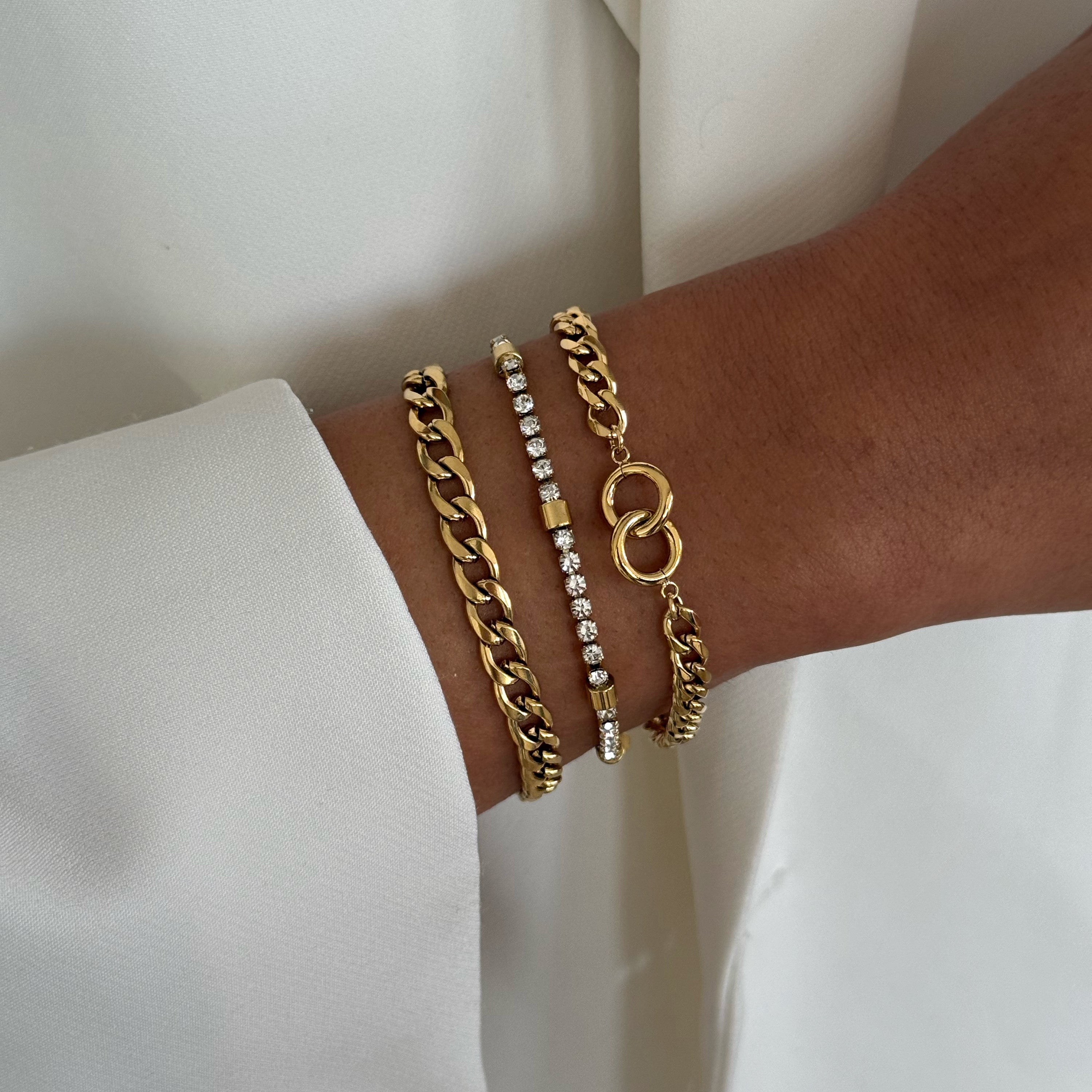 Loovay Auréline Armband, Tennis Armband met Zirkonia
