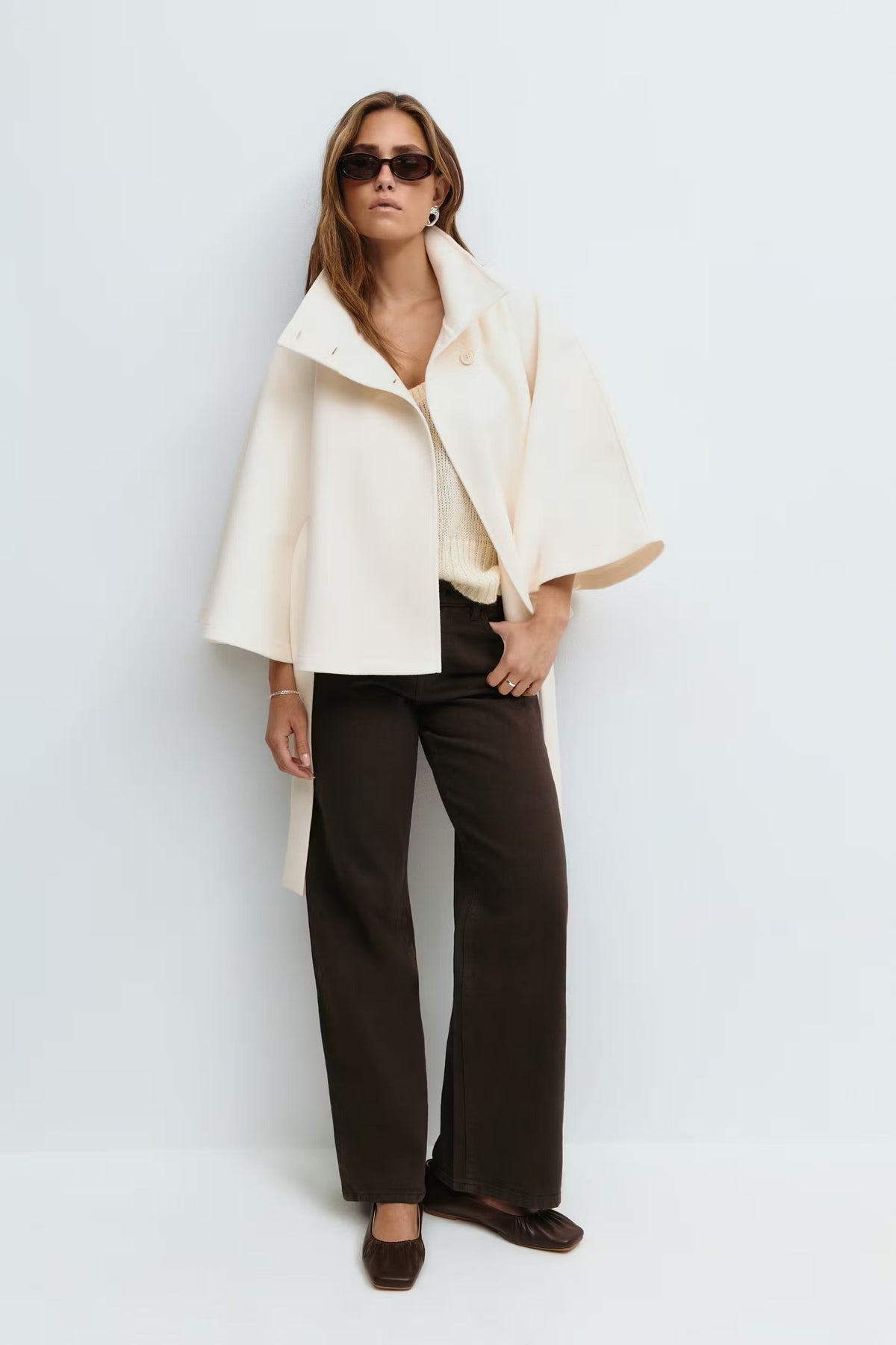 Loovay Serivora Cape Jas met Tailleceintuur