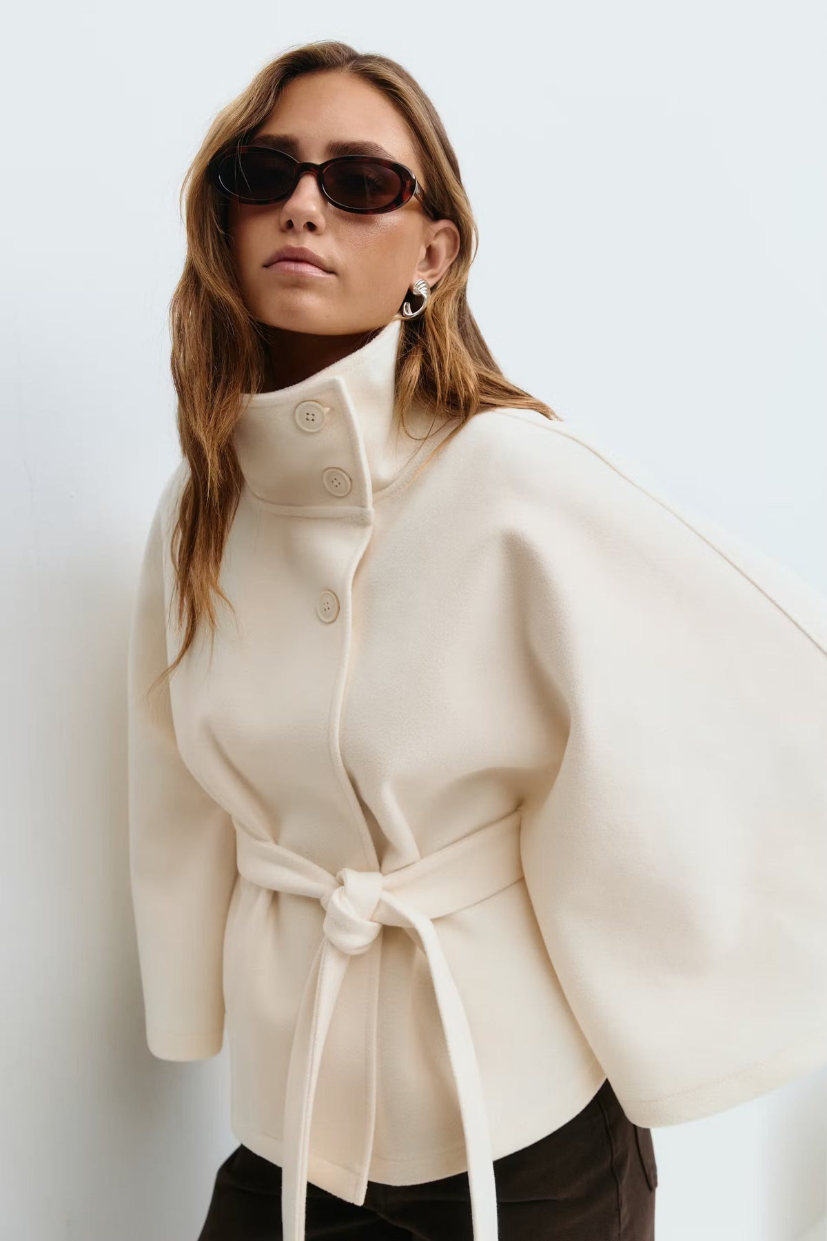 Loovay Serivora Cape Jas met Tailleceintuur