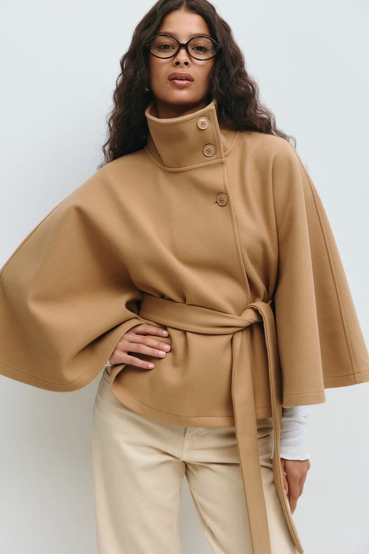 Loovay Serivora Cape Jas met Tailleceintuur