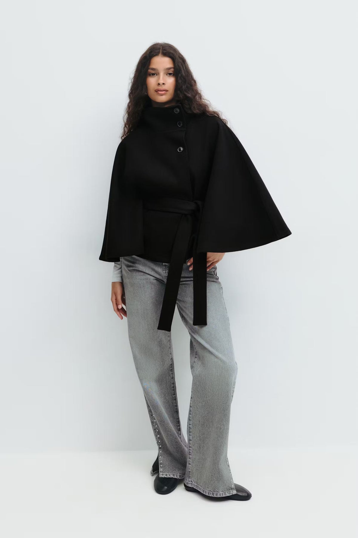 Loovay Serivora Cape Jas met Tailleceintuur