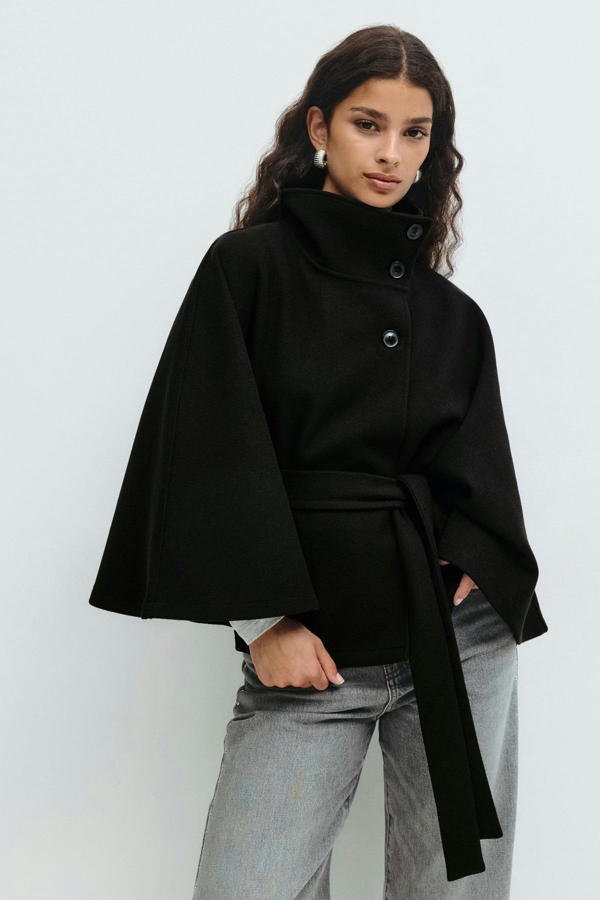 Loovay Serivora Cape Jas met Tailleceintuur
