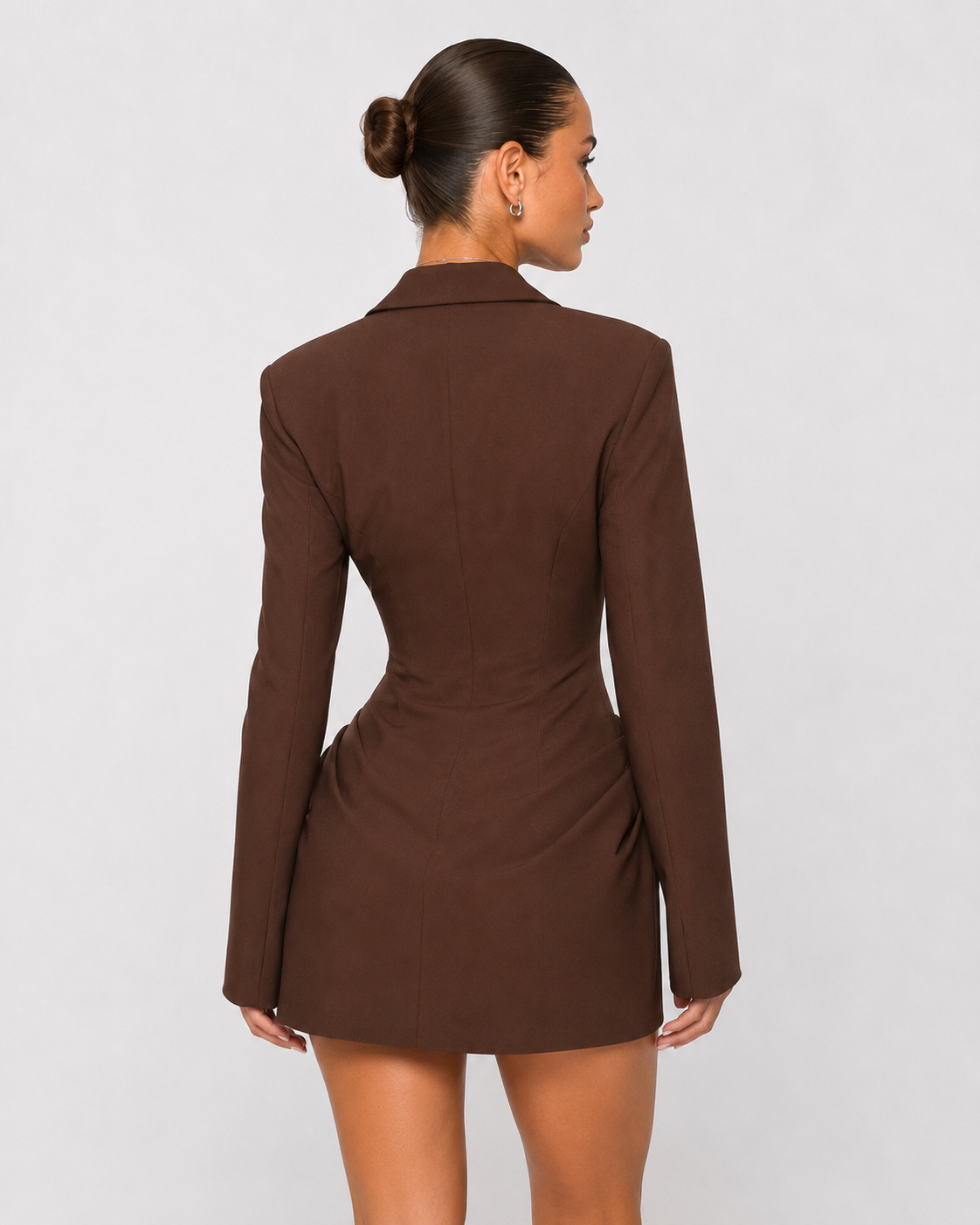 Loovay Audélise Blazer Mini Jurk met Drapering